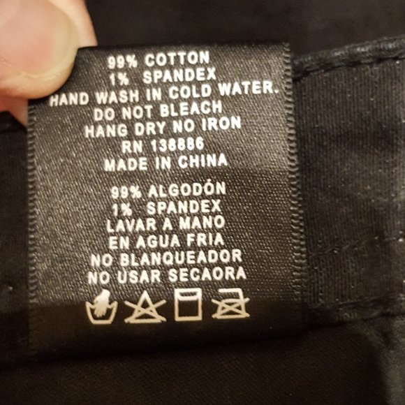 Project Eighteen Jeans BLACK Size 28/9  EUC - Picture 13 of 13